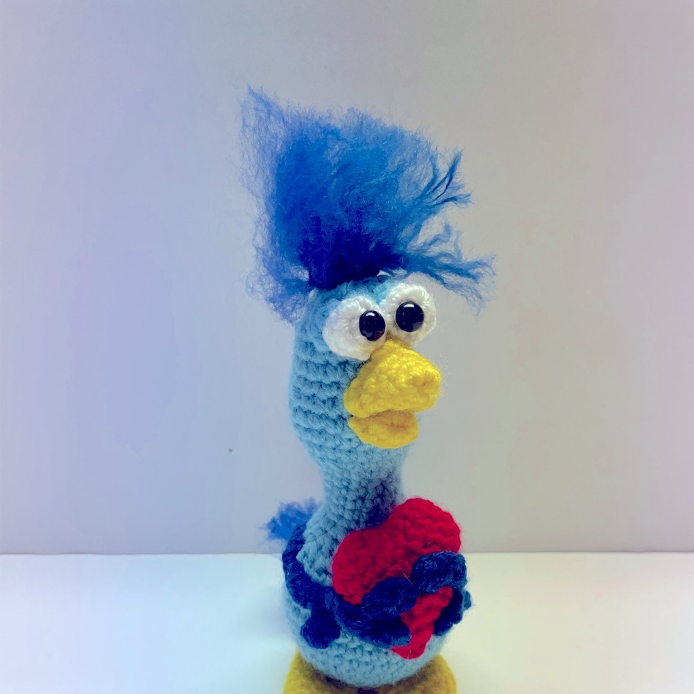 Tweet-Heart Crocheted Plush